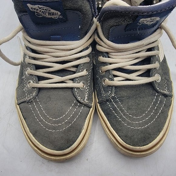 Vans Sk8 Hi Womens 6.5 Blue Sneaker Shoes Casual Outdoors Comfort Warm - Picture 13 of 14